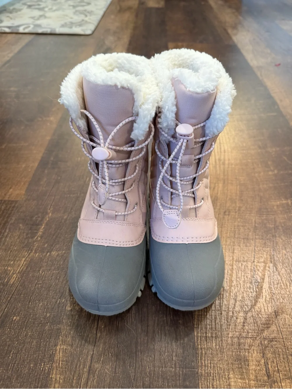 Target all in motion Pink and Gray Faux-Fur Lined girls Snow Boots